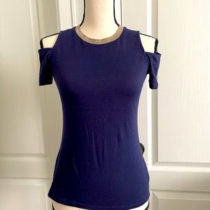 Michael Kors cold shoulder short sleeve t shirt